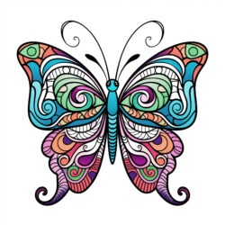 Butterfly Drawing Coloring Pages - Origin image