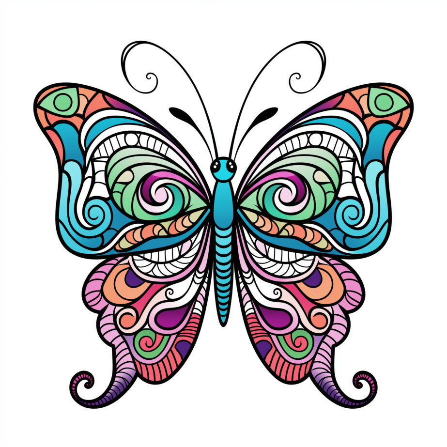 Butterfly Drawing Coloring Pages 2Original image