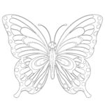 Butterfly Easy Coloring Pages