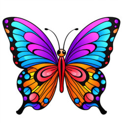 Butterfly Easy Coloring Pages - Origin image
