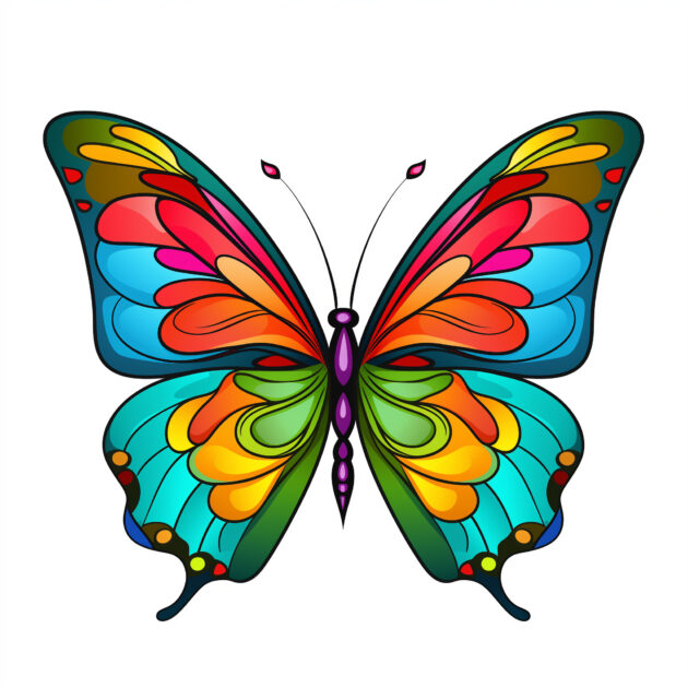 Butterfly For Coloring Pages | Coloring Pages Mimi Panda