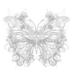 Schmetterling Metamorphose Ausmalbild Seite