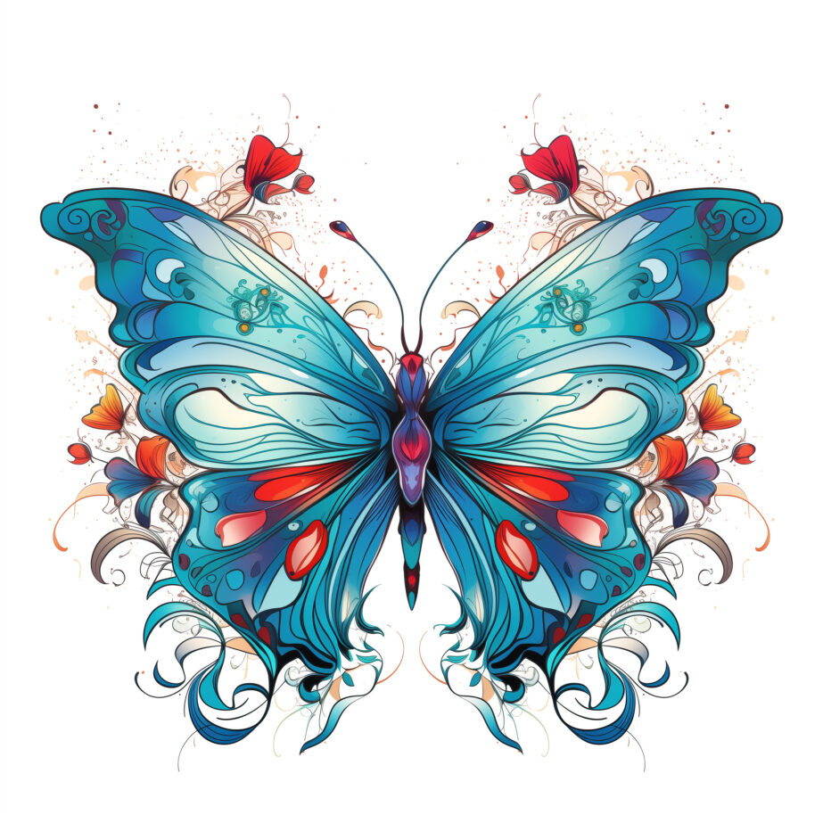 Butterfly Metamorphosis Coloring Page 2Original image