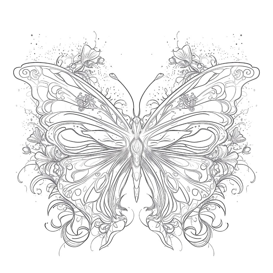Butterfly Metamorphosis Coloring Page