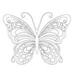 Butterfly Rainbow Coloring Page