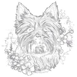Cairn Terrier Coloring Pages - Printable Coloring page