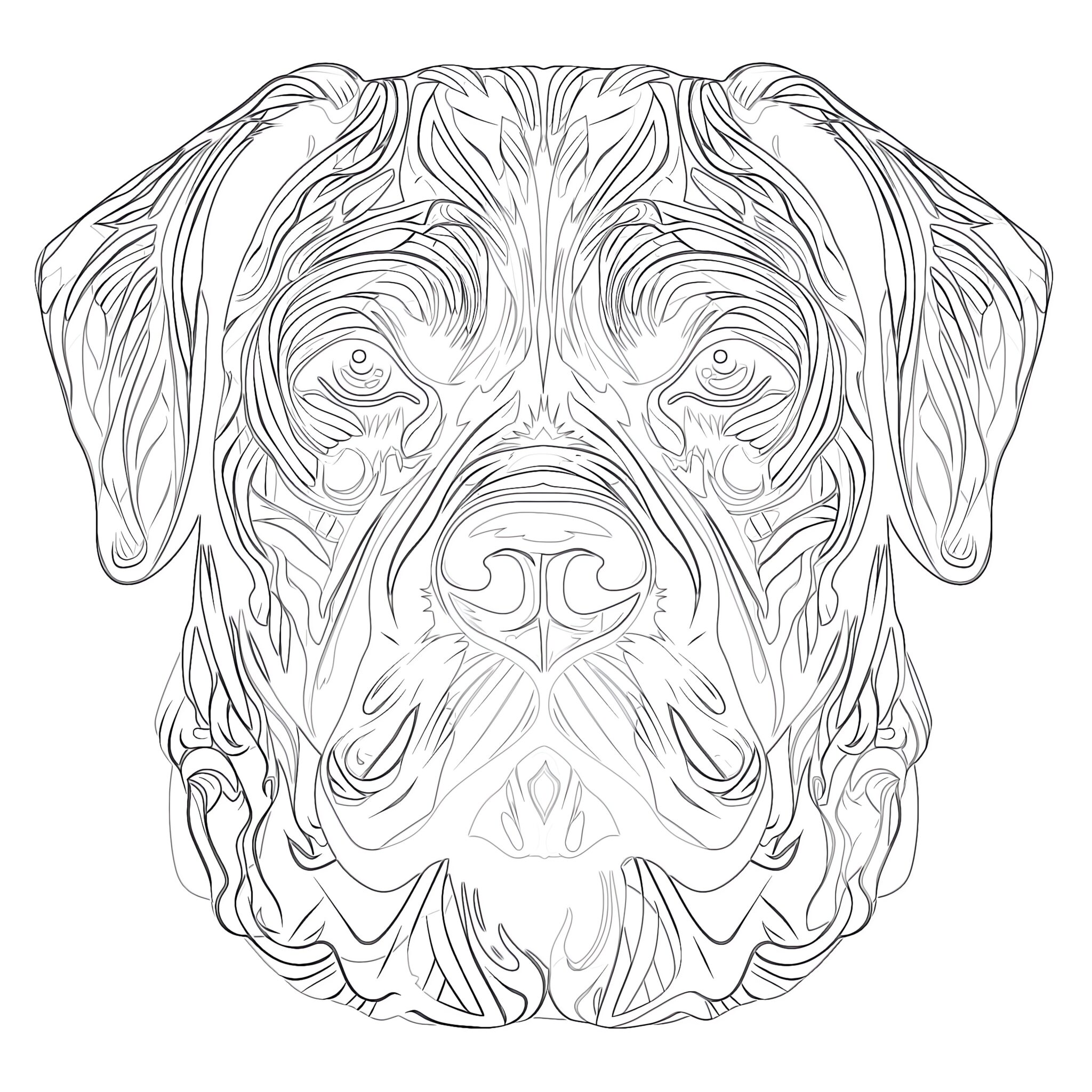 Cane Corso Coloring Page | Coloring Pages Mimi Panda