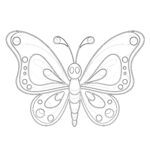 Cartoon Butterfly Coloring Pages