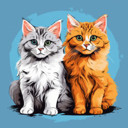 Katzen Färbung Seiten - Ursprüngliches Bild