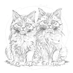 Cats Coloring Pages - Printable Coloring page