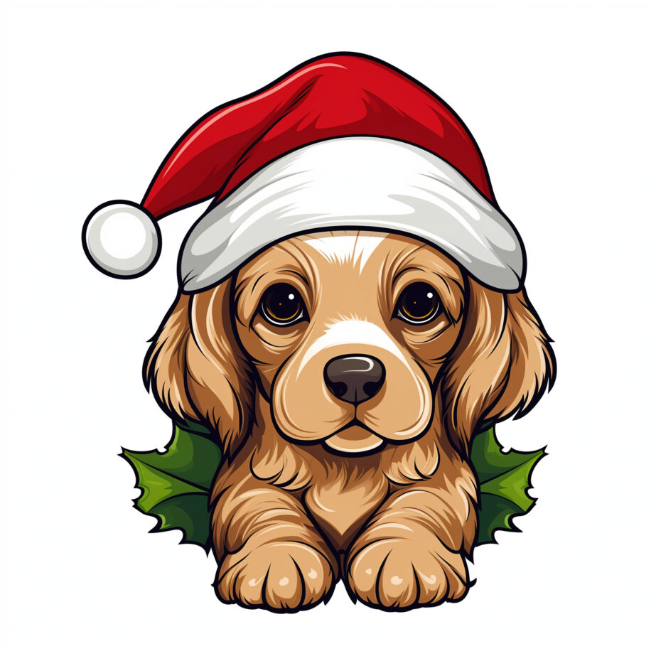 Christmas Coloring Pages Puppy 2Original image