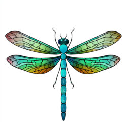 Coloring Page Dragonfly - Origin image