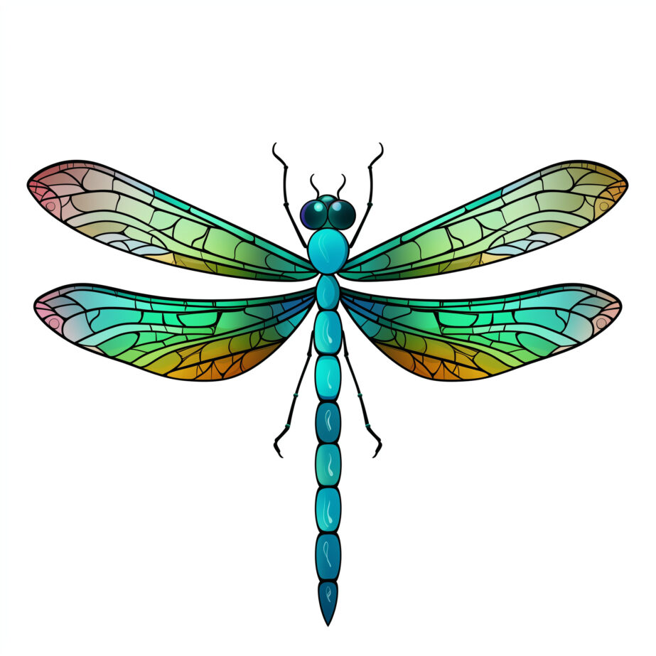 Coloring Page Dragonfly 2Original image