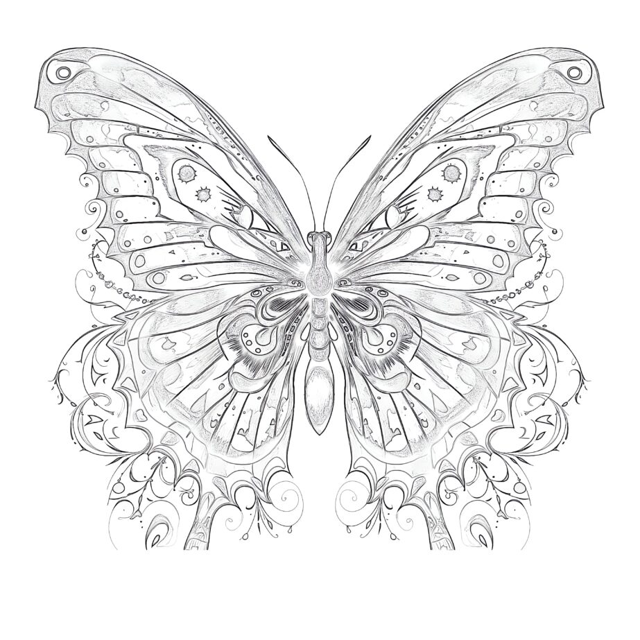 Coloring Pages For Adults Butterfly