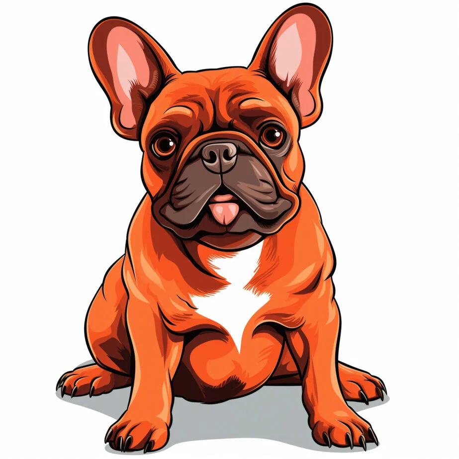 Coloring Pages French Bulldog 2
