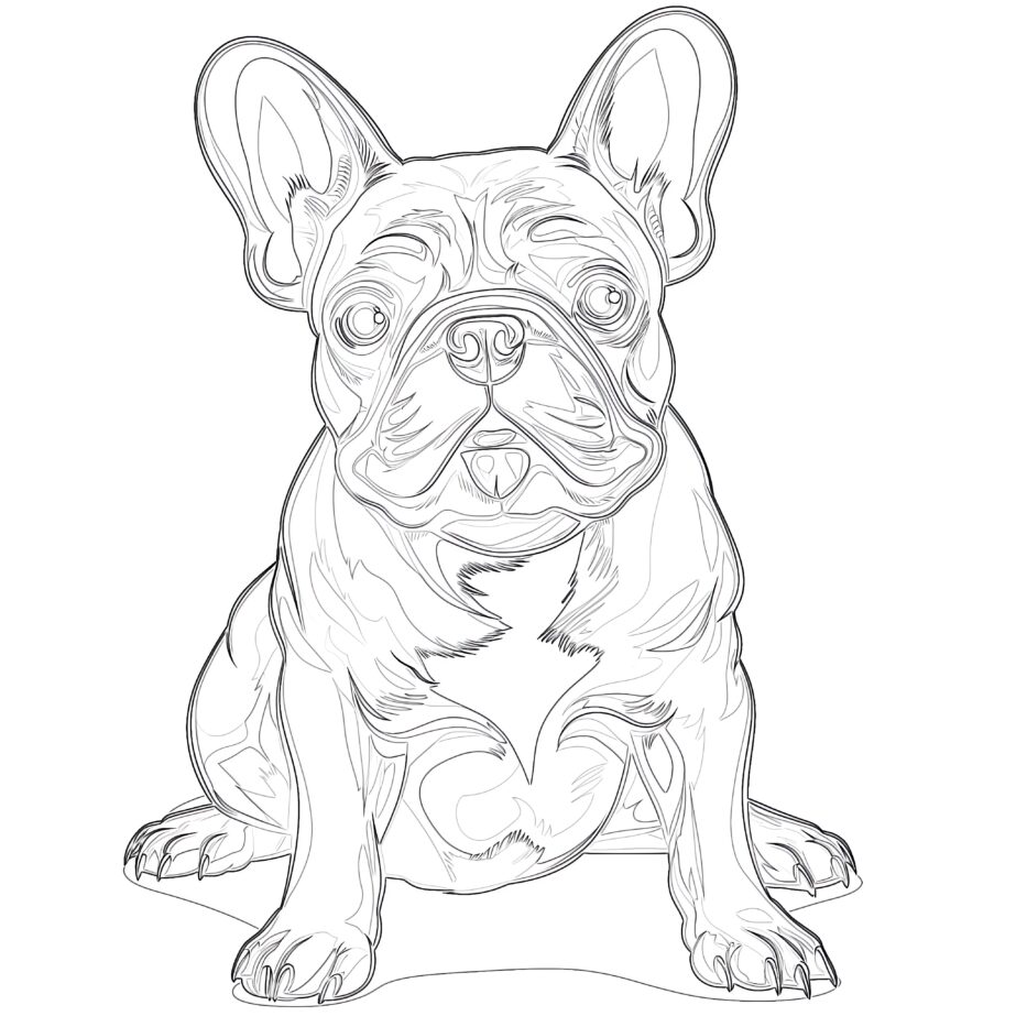 Coloring Pages French Bulldog