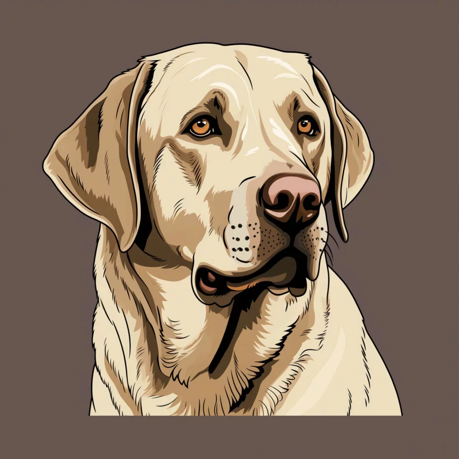 Pages à Colorier Labrador Retriever 2