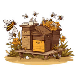 Coloring Pages Of Bees And Beehives - Origin image