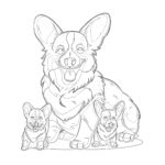 Páginas Para Colorear de Corgis