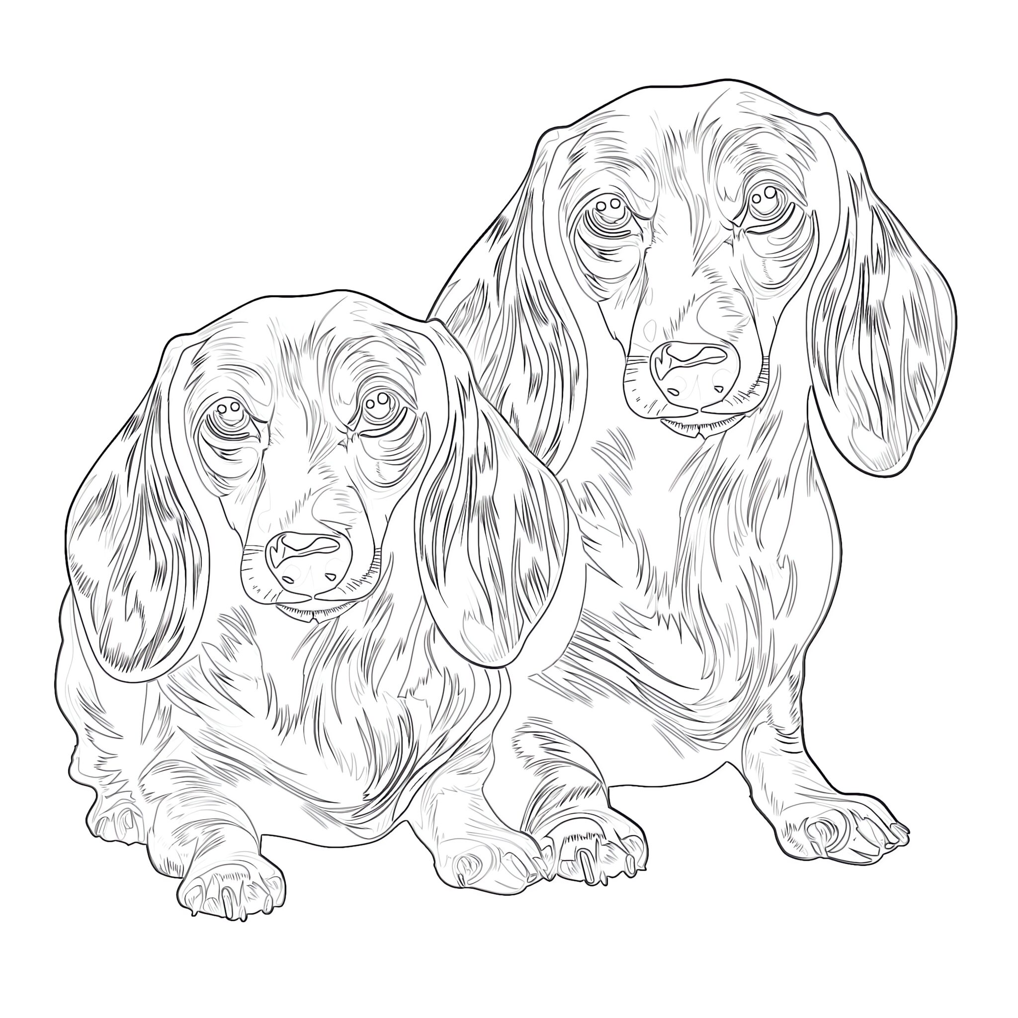 Coloring Pages Of Dachshunds Coloring Pages Mimi Panda