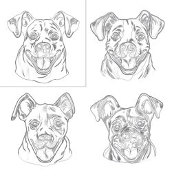Páginas Para Colorear de Perros Para Imprimir - Página para colorear