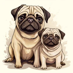 Coloring Pages Of Pugs - Origin image