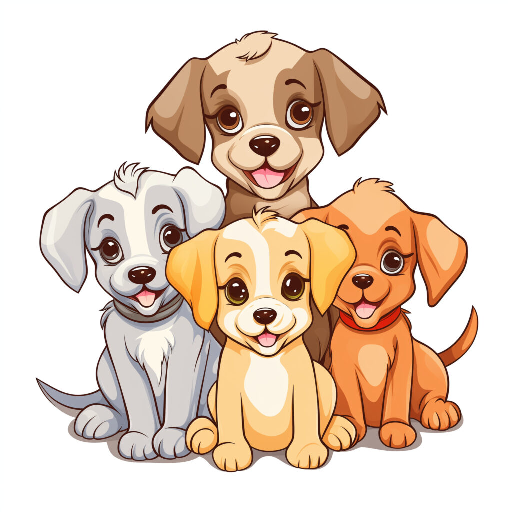 Coloring Pages Puppies Printables | Coloring Pages Mimi Panda