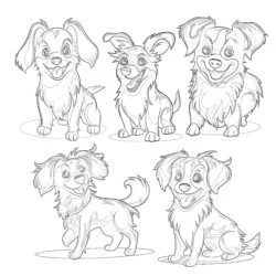 Coloring Pages To Print Dogs - Printable Coloring page