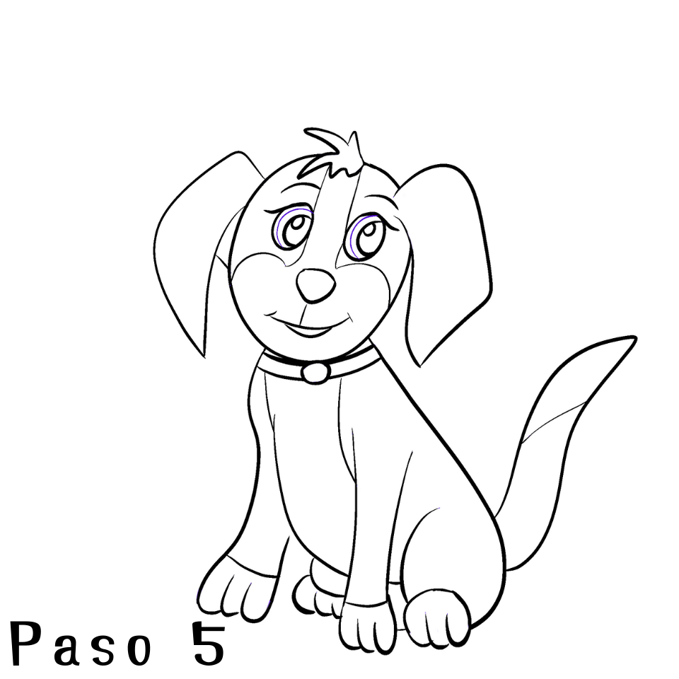 Cómo Dibujar un Perro Paso 5