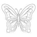 Cute Butterfly Coloring Pages