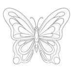 Cute Butterfly Coloring Pages