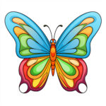 Cute Butterfly Coloring Pages 2