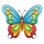 Mariposa Linda Páginas Para Colorear 2 2