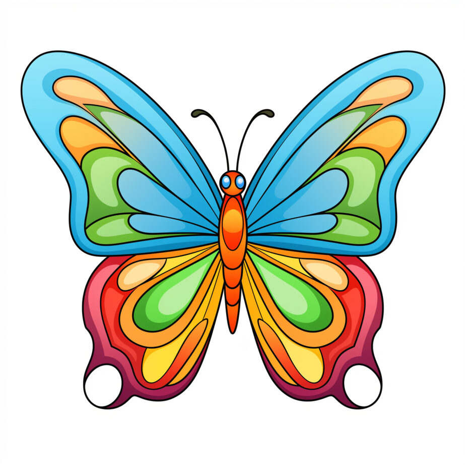 Cute Butterfly Coloring Pages 2
