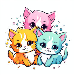 Páginas Para Colorear De Gatos - Imagen de origen