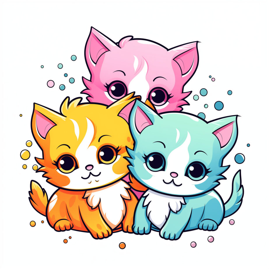 Cute Coloring Pages Of Cats 2Image originale