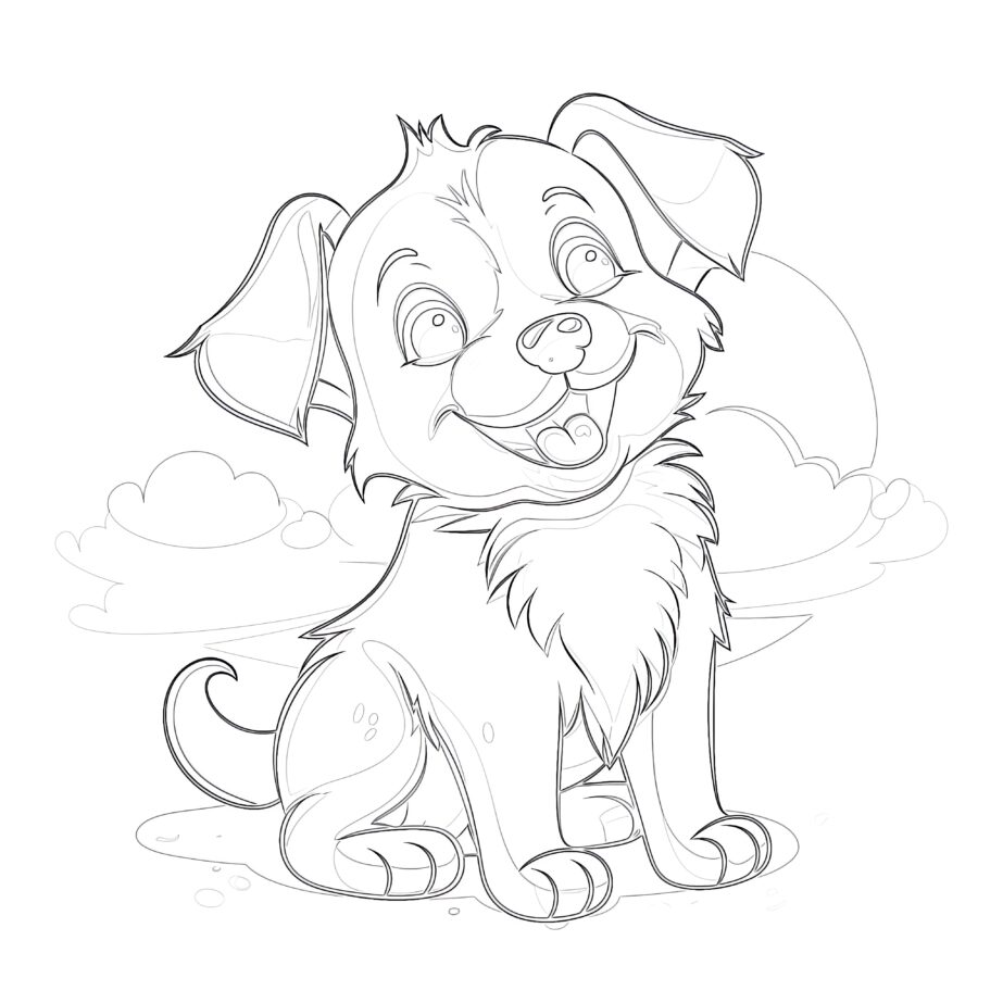 Cute Doggy Coloring Pages