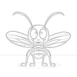 Cute Insect Coloring Pages - Printable Coloring page