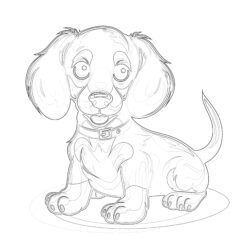 Dachshund Dog Coloring Pages - Printable Coloring page