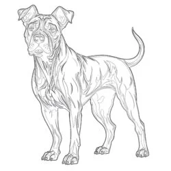 Dog Coloring Pages Realistic - Printable Coloring page