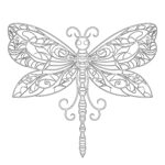 Dragonfly Coloring Page Free