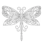 Libélula Página Para Colorear Gratis
