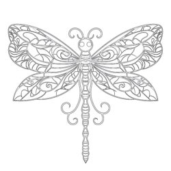 Dragonfly Coloring Page Free - Printable Coloring page
