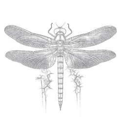 Dragonfly Coloring Pages For Adults - Printable Coloring page