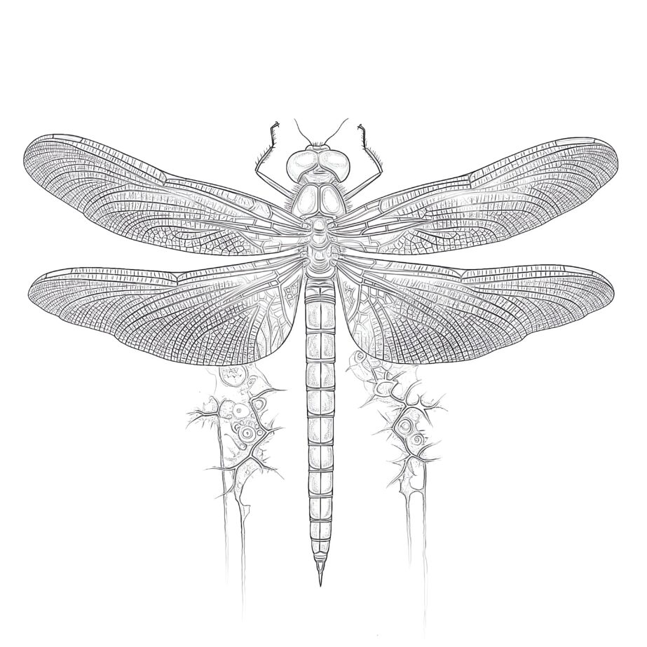 Dragonfly Coloring Pages For Adults