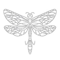 Dragonfly Coloring Pages To Print - Printable Coloring page