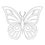 Easy Butterfly Coloring Pages