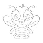 Free Bee Coloring Pages