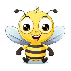 Free Bee Coloring Pages - Origin image