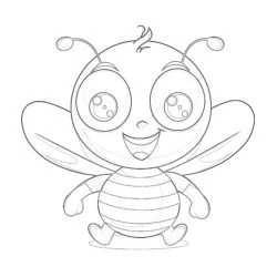 Free Bee Coloring Pages - Printable Coloring page